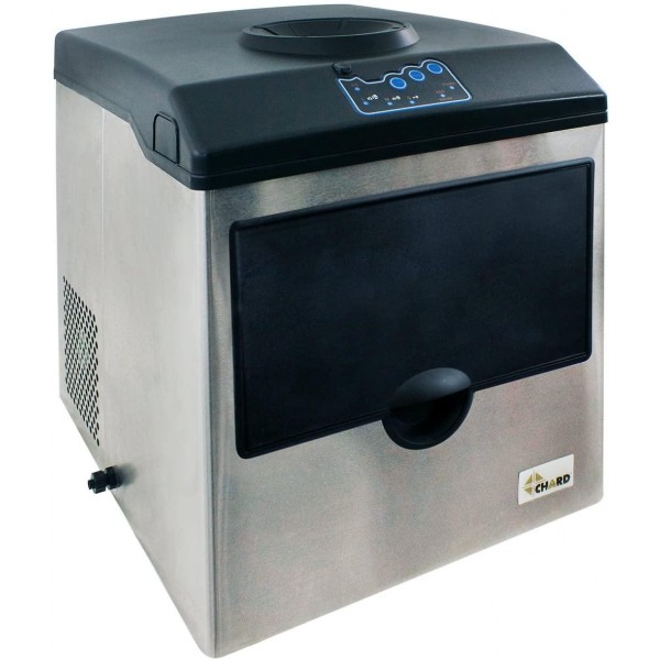Chard IM-15SS, Ice Maker with LCD Display, Stainless Steel, 33 lbs. of Ice Per Day