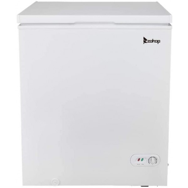 JYOSTORE BD-150 AC115V/60Hz 143L/ 5.0 CU.FT Single Door Horizontal Freezer Compact Refrigerator with Freezer,Rated Mini Fridge for Bedroom, Living Room, Kitchen, or Office, White