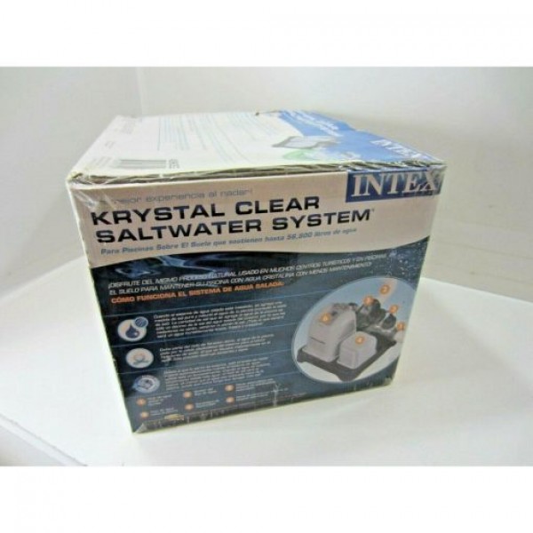 INTEX Krystal Clear Saltwater Pool System 2 Stage Filter CS8110 15k GAL