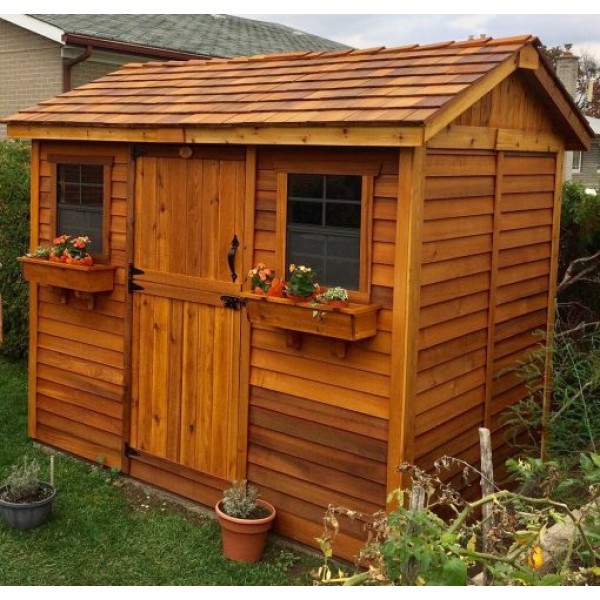 Cabana 9 ft. W x 6 ft. D Wooden Storage Shed